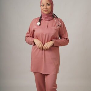 Pyjama de Bloc Hijab Col Mandarin